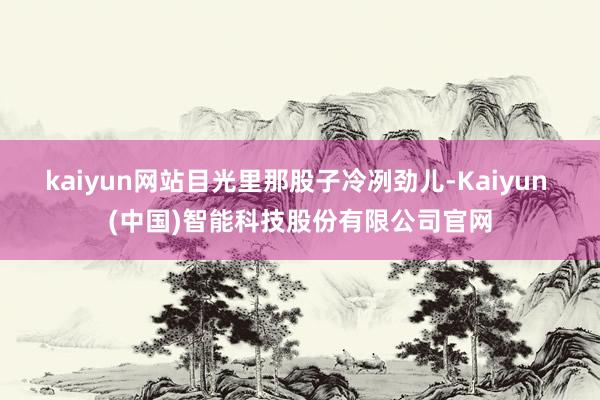 kaiyun网站目光里那股子冷冽劲儿-Kaiyun (中国)智能科技股份有限公司官网