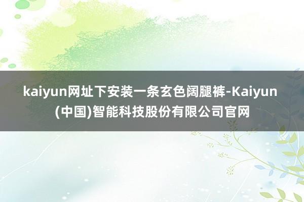 kaiyun网址下安装一条玄色阔腿裤-Kaiyun (中国)智能科技股份有限公司官网
