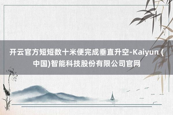 开云官方短短数十米便完成垂直升空-Kaiyun (中国)智能科技股份有限公司官网
