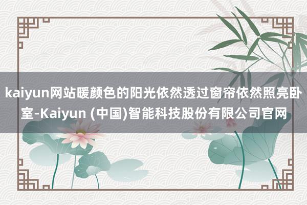 kaiyun网站暖颜色的阳光依然透过窗帘依然照亮卧室-Kaiyun (中国)智能科技股份有限公司官网